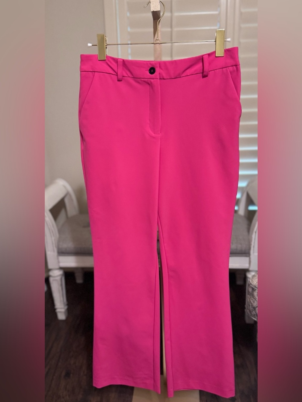 New York and Company Hot Pink Stretch Dress Pants